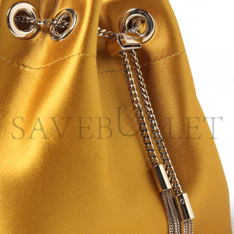 JIMMY CHOO BON BON BAG IN SATIN (15*14*9cm) 